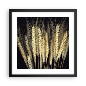 Plagát v čiernom ráme - Rustikálna mágia - 40x40 cm