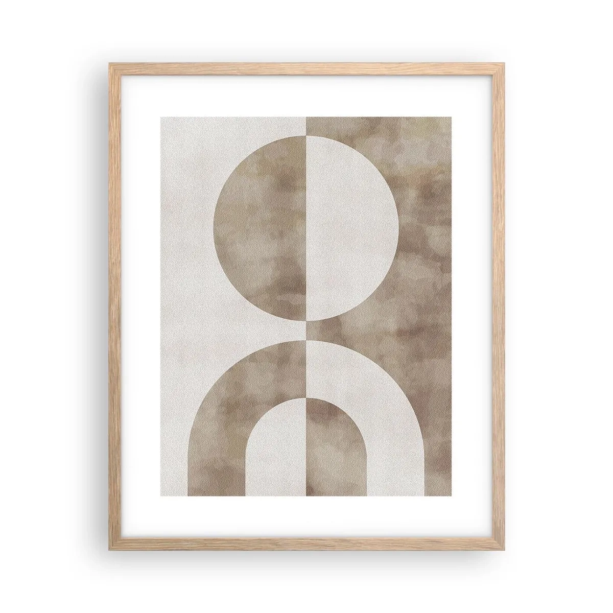 Plagát v ráme zo svetlého duba - Podobnosti a rozdiely - 40x50 cm