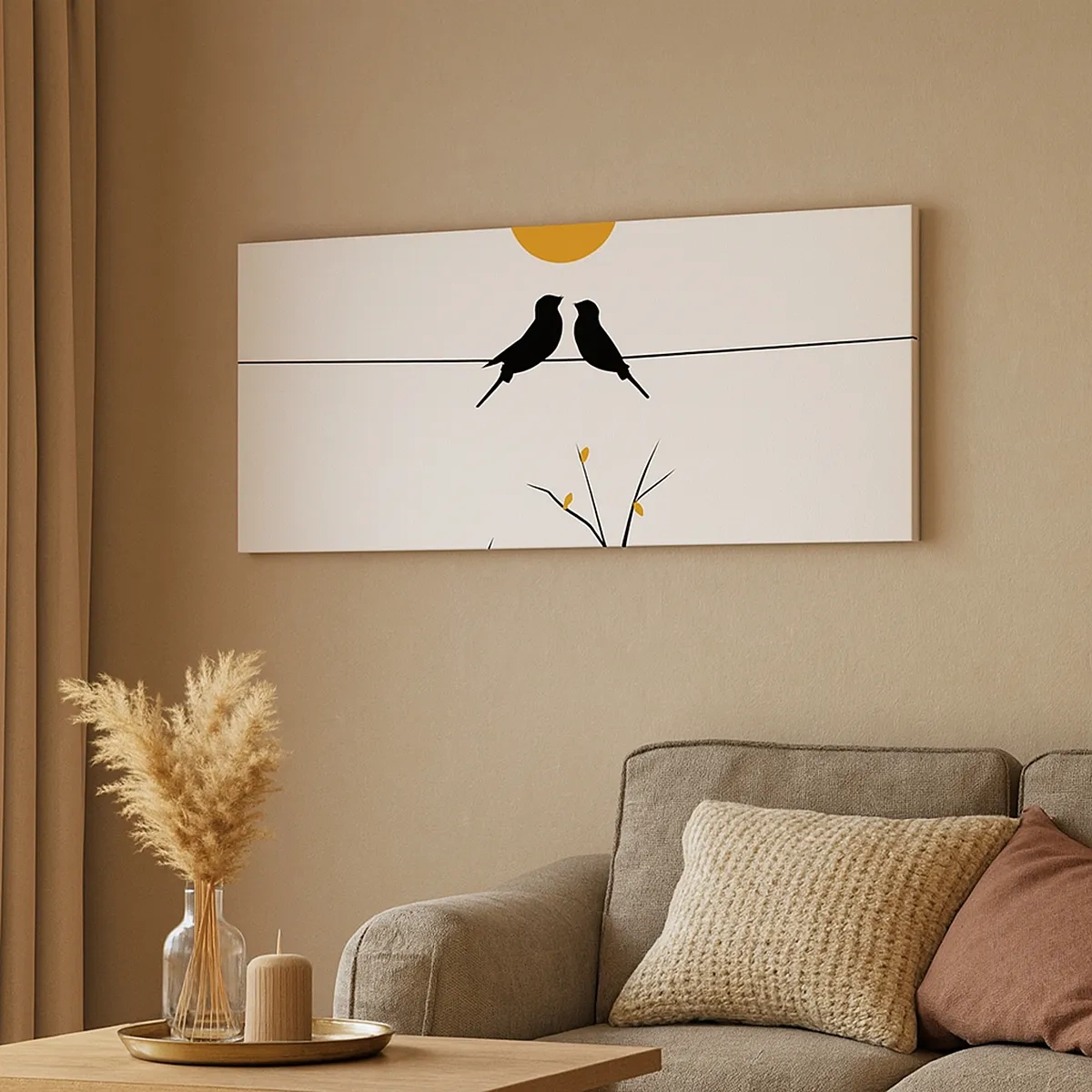 Obraz na plátne - Slávičí večer - 30x30 cm