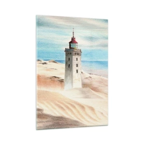 Obraz na skle - Vždy hľadí na more - 50x70 cm