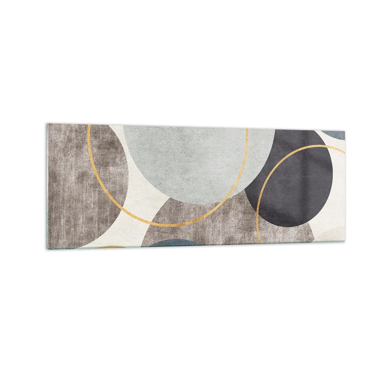 Obraz na skle - Kruh za kruhom - 140x50 cm