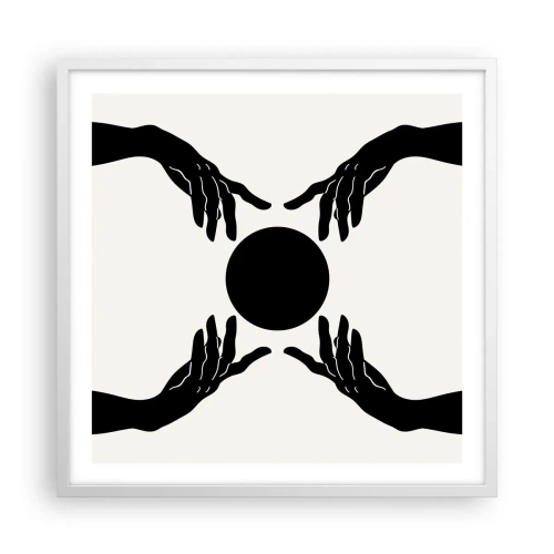 Plagát v bielom ráme - Tajné znamenie - 60x60 cm