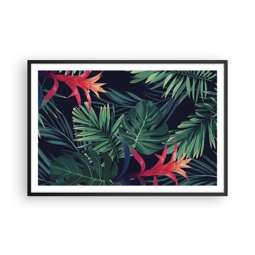 Plagát v čiernom ráme - Vzplanúť v zelenom - 91x61 cm