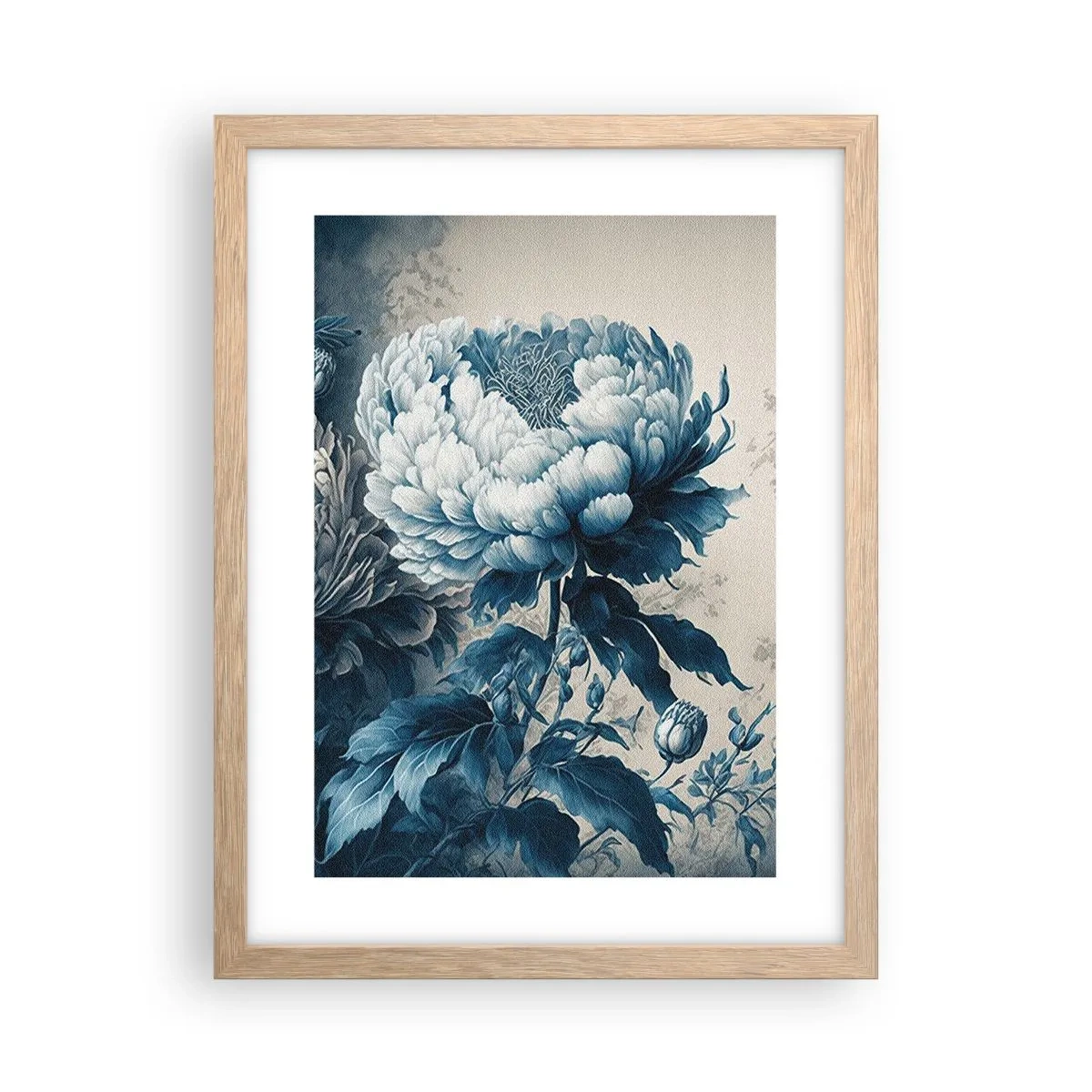 Plagát v ráme zo svetlého duba - Zhodný pár - 30x40 cm