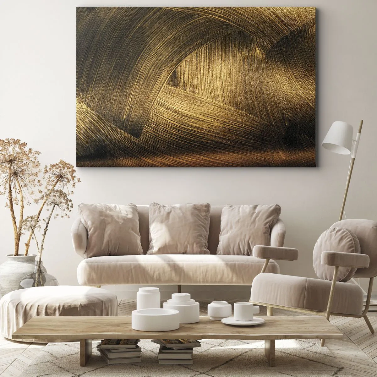 Obraz na plátne - V zlatom labyrinte - 100x70 cm