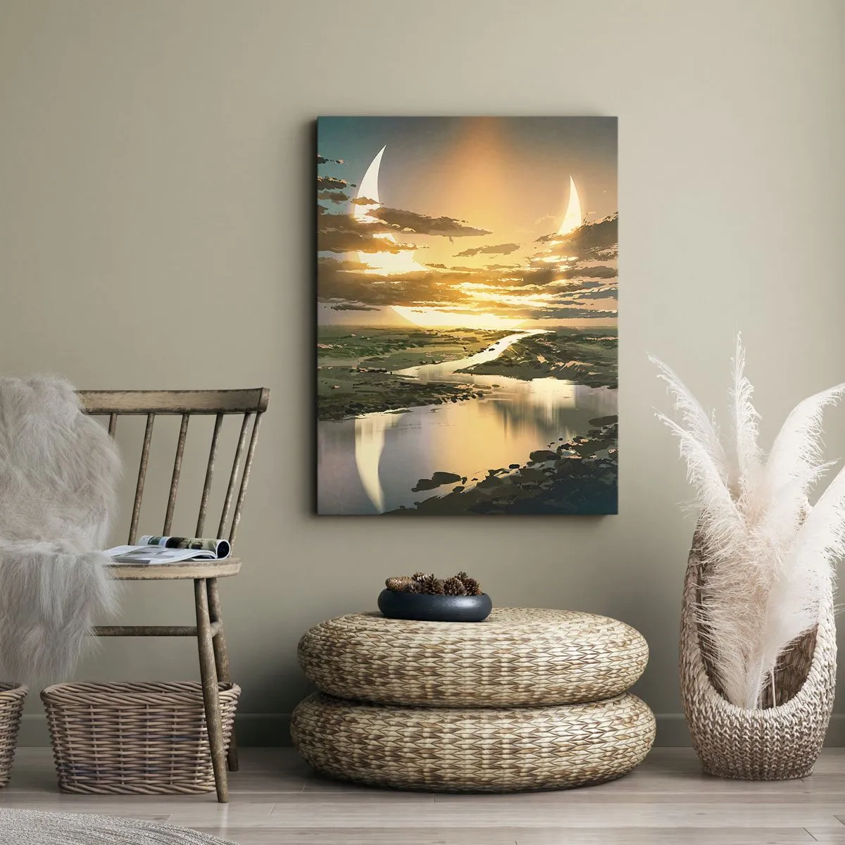 Obraz na plátne - Niekde vo vzdialenej galaxii - 50x70 cm