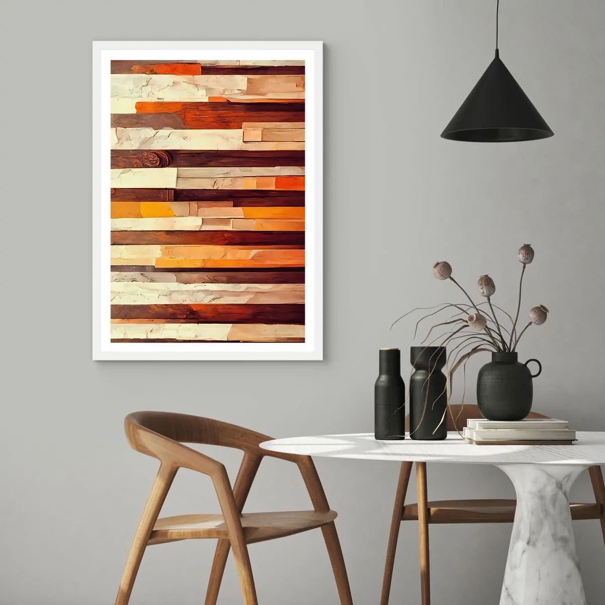 Plagát v bielom ráme - Hymna lesných stromov - 61x91 cm