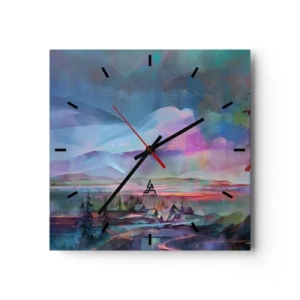 Nástenné hodiny - Pod priateľským nebom - 30x30 cm