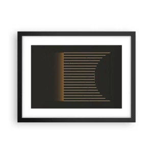 Plagát v čiernom ráme - Preskúmať temnotu - 40x30 cm