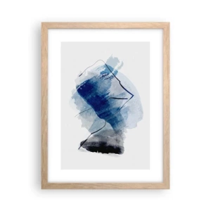 Plagát v ráme zo svetlého duba - Ľadová hora - 30x40 cm