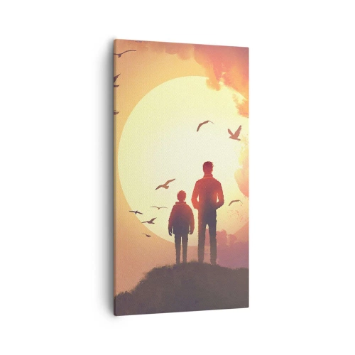 Obraz na plátne - So slnkom tvári v tvár - 55x100 cm