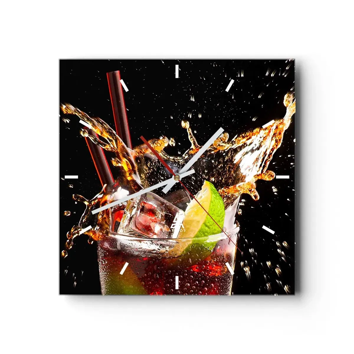 Nástenné hodiny - Radosť a energia farieb - 40x40 cm