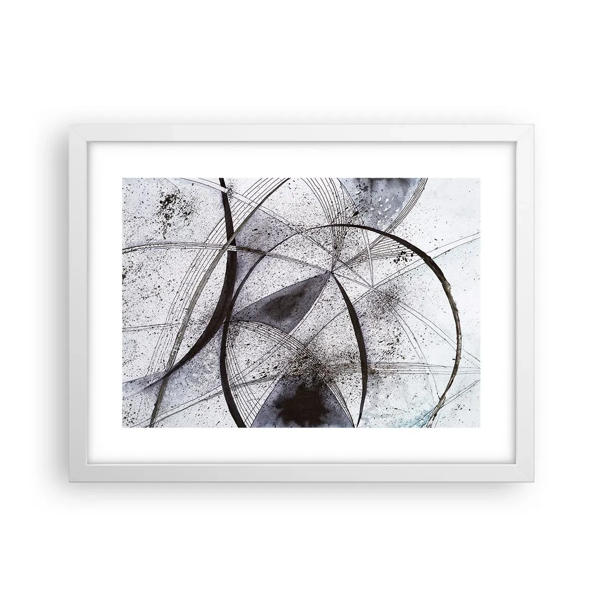 Plagát v bielom ráme - Futuristická fantázia - 40x30 cm