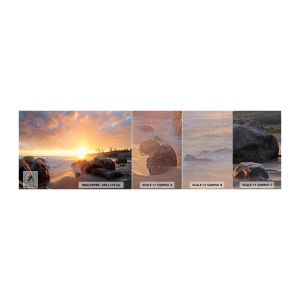 Vzorka fototapety Premium Canvas - Svetlý večerný vánok - Krajina, More, svitanie - 100x30 cm