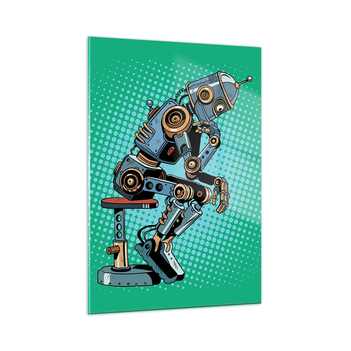 Obraz na skle - Nad podstatou bytia - 50x70 cm