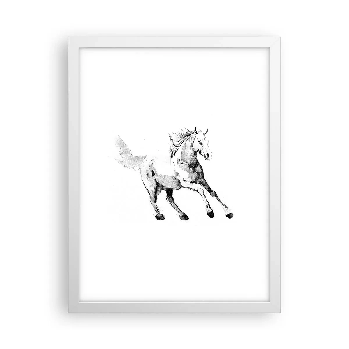 Plagát v bielom ráme - Neskrotená duša - 30x40 cm