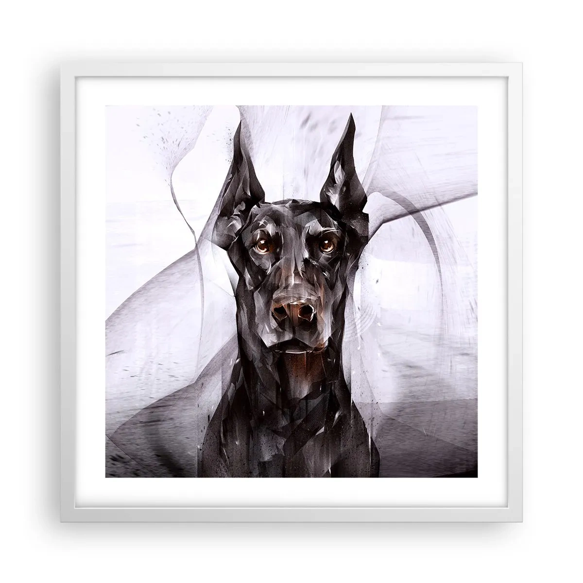 Plagát v bielom ráme - Z urodzeného rodu - 50x50 cm