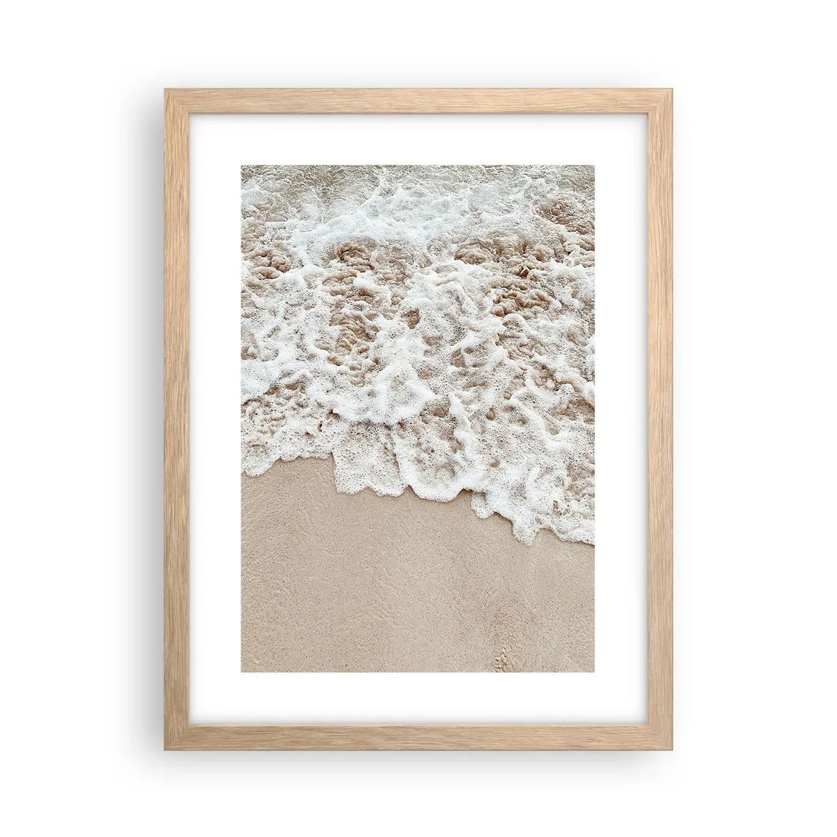 Plagát v ráme zo svetlého duba - Hneď sa vrátim - 30x40 cm