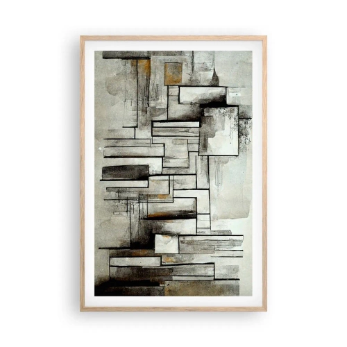 Plagát v ráme zo svetlého duba - Sila jednoduchosti - 61x91 cm