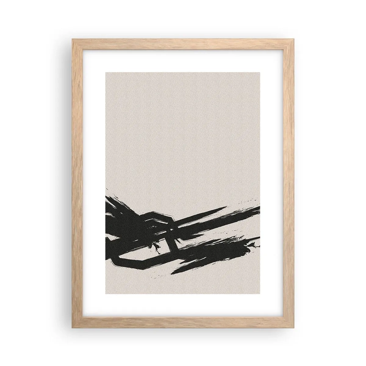 Plagát v ráme zo svetlého duba - Nezastaviteľná hybnosť - 30x40 cm