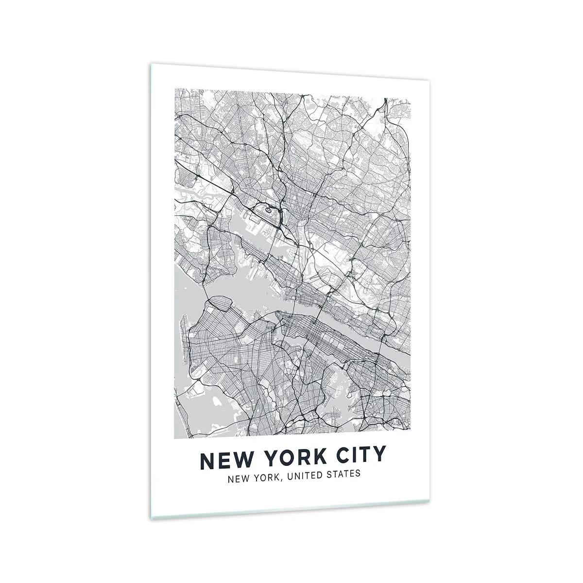 Obraz na skle - Anatómia metropoly - 70x100 cm