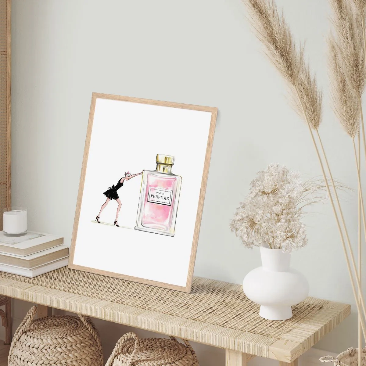 Plagát v ráme zo svetlého duba - Podstata ženskosti - 70x100 cm