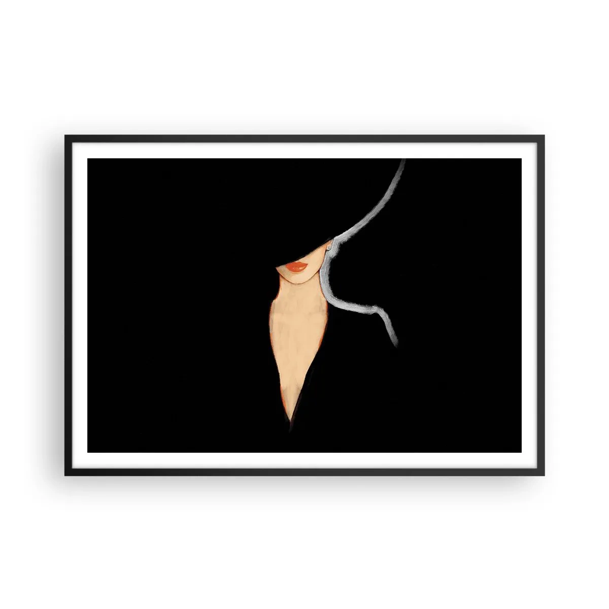 Plagát v čiernom ráme - Elegancia a štýl - 100x70 cm
