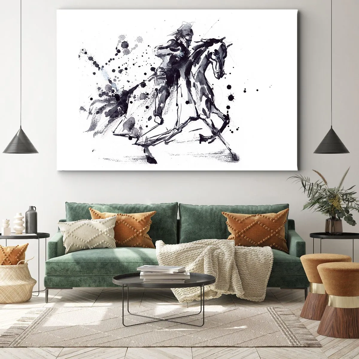 Obraz na plátne - Čierny rytier - 120x80 cm