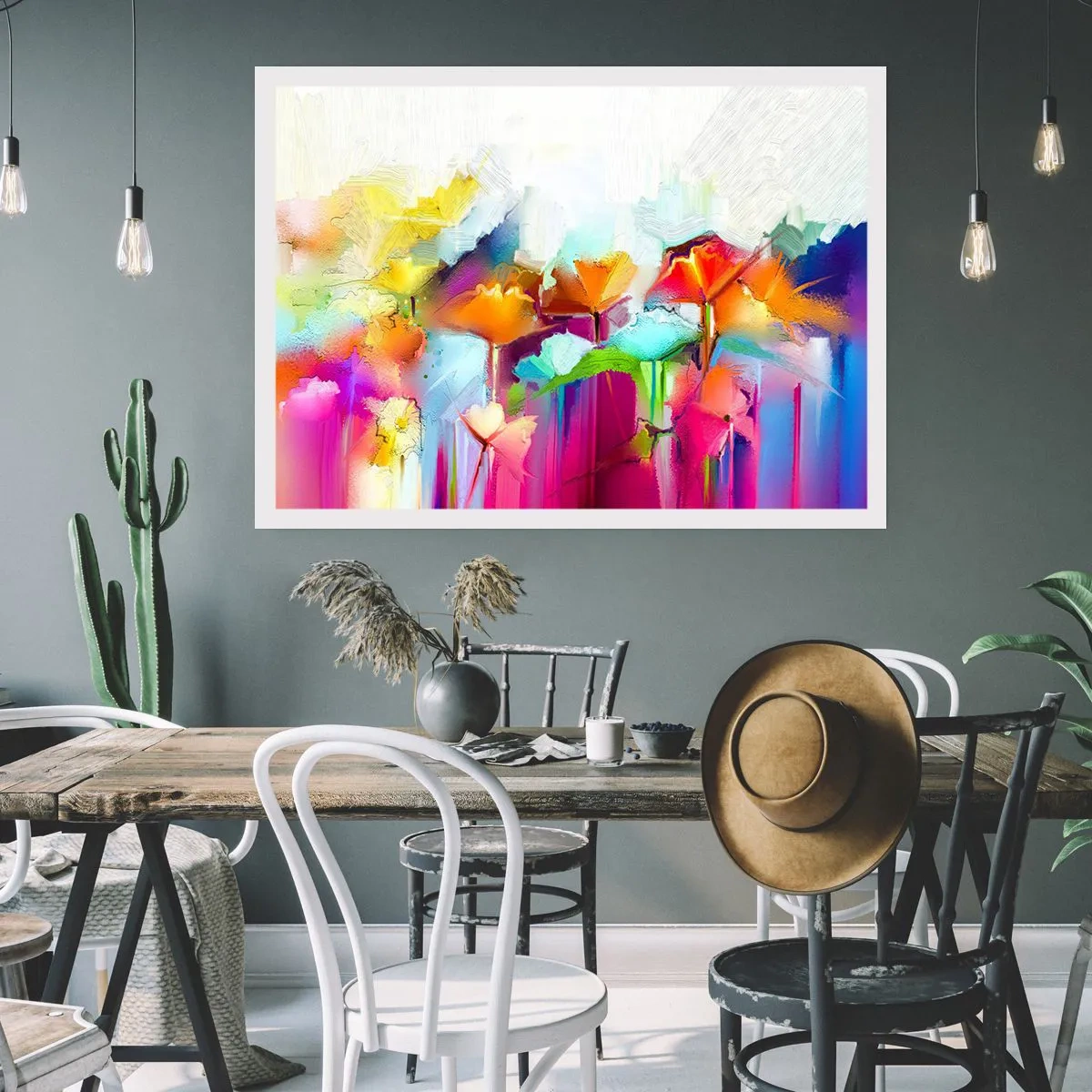 Plagát - Dúha rozkvitla - 100x70 cm