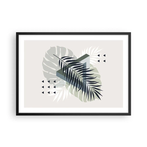 Plagát v čiernom ráme - Príroda a geometria – dva poriadky? - 70x50 cm