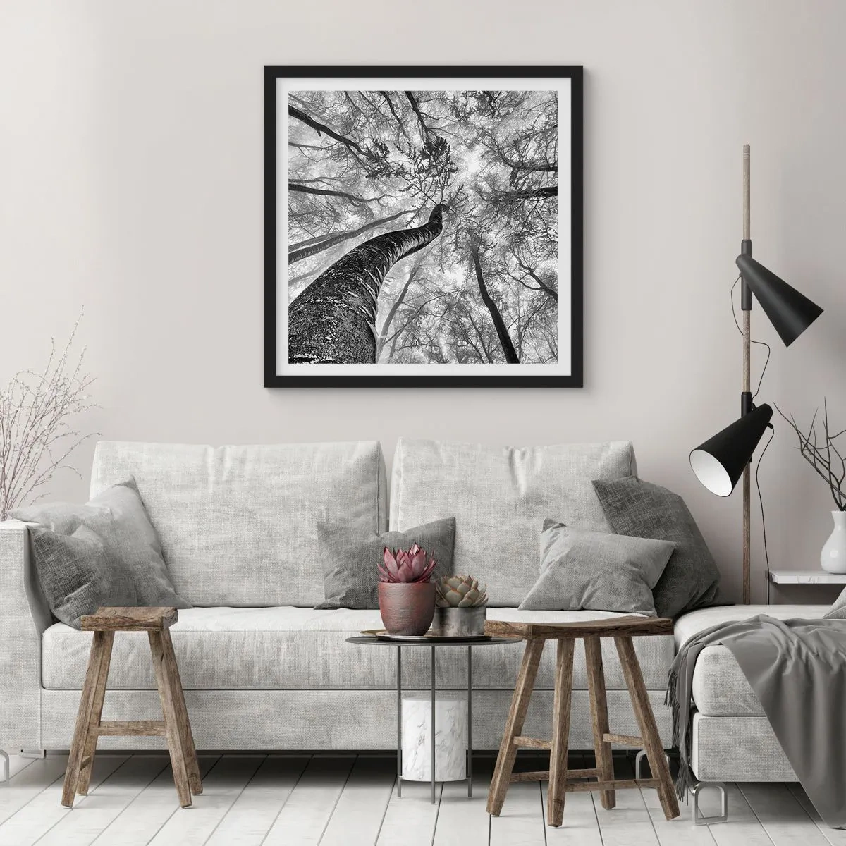 Plagát v čiernom ráme - Závod ku svetlu - 60x60 cm