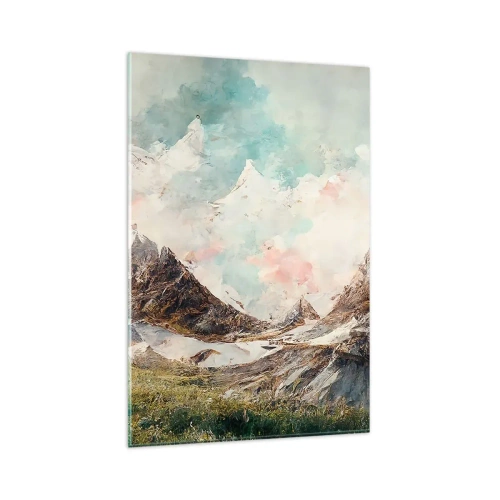 Obraz na skle - Skalné čepele - 80x120 cm