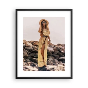 Plagát v čiernom ráme - Kúzlo kameňov - 40x50 cm