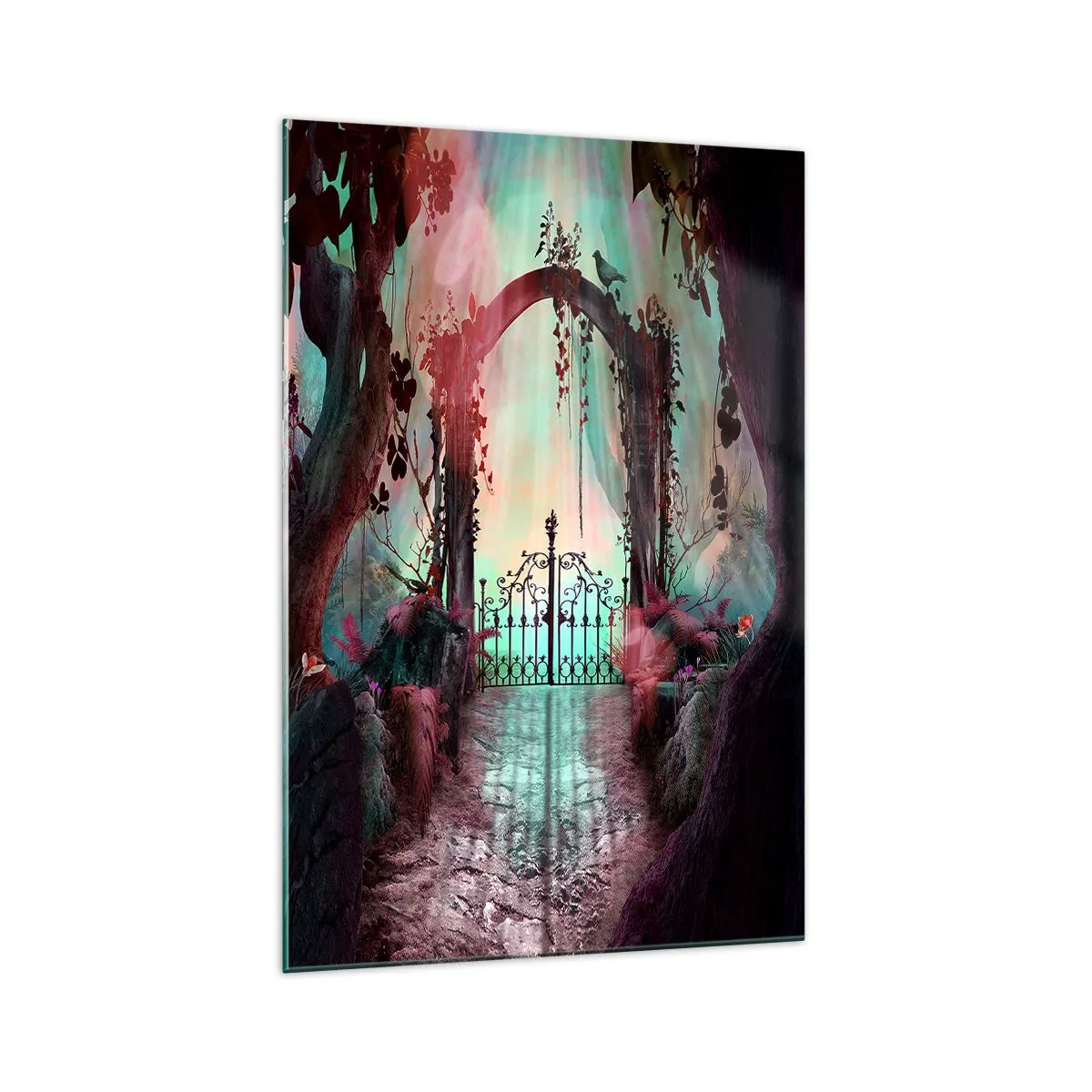 Obraz na skle - Tajná záhrada - 70x100 cm