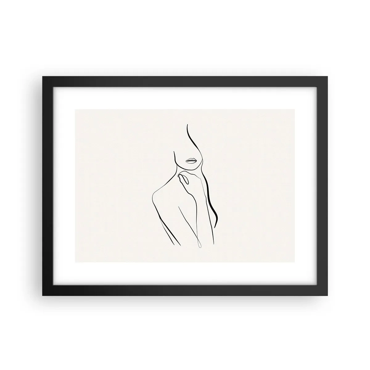 Plagát v čiernom ráme - Vlna melanchólie - 40x30 cm