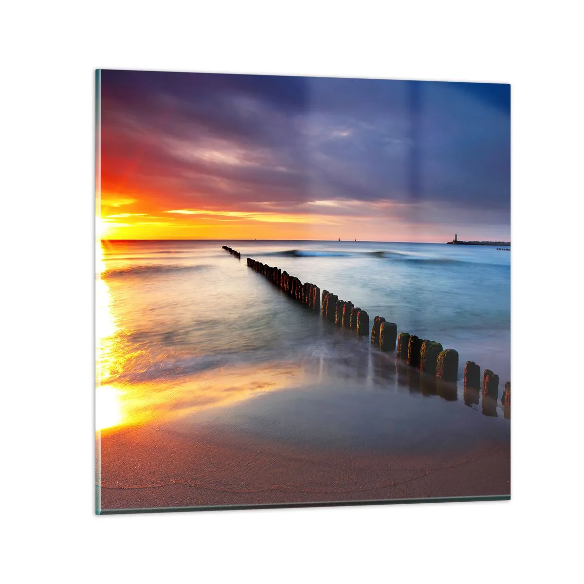 Obraz na skle - Počúvaj ticho - 70x70 cm