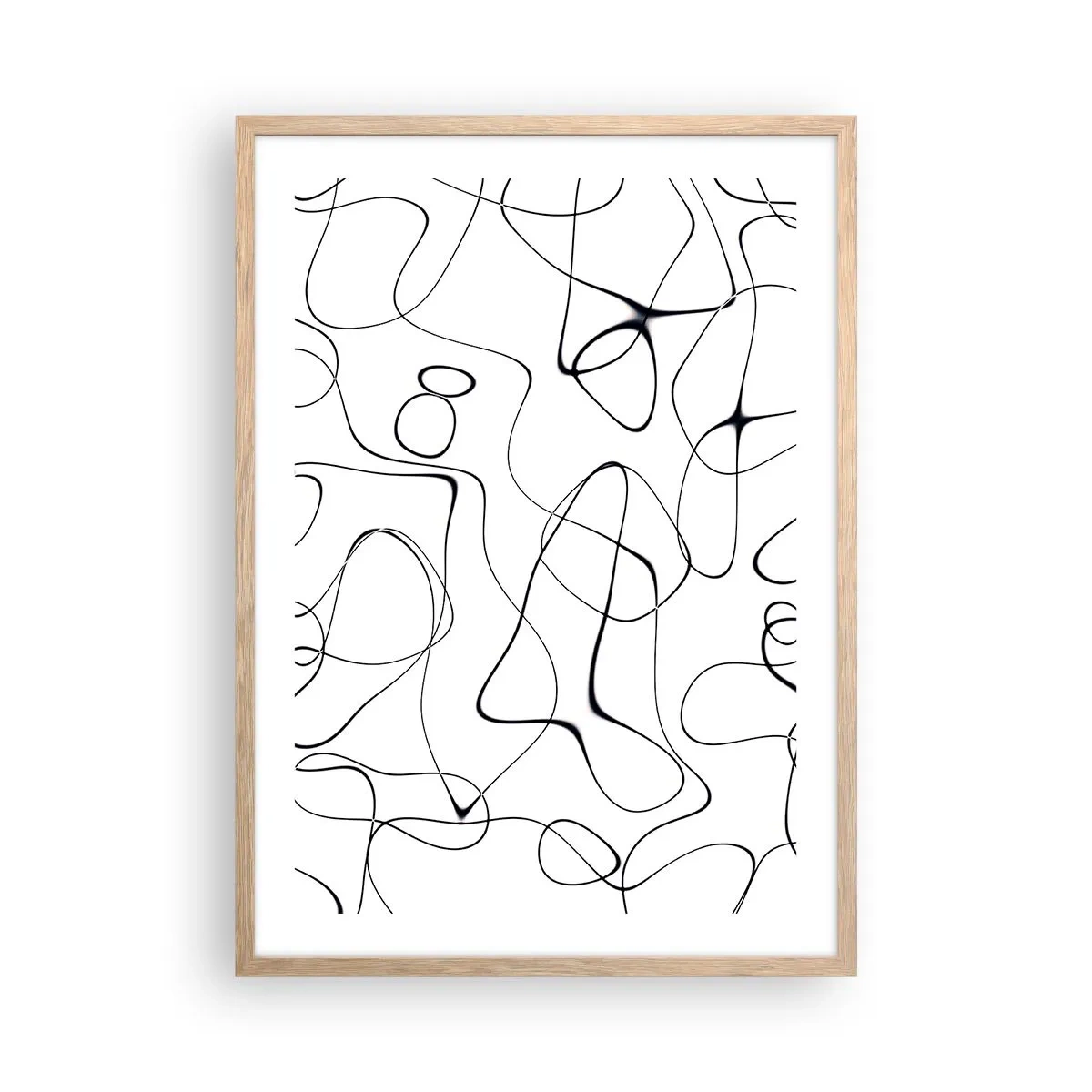 Plagát v ráme zo svetlého duba - Cesty života, zákruty osudu - 50x70 cm