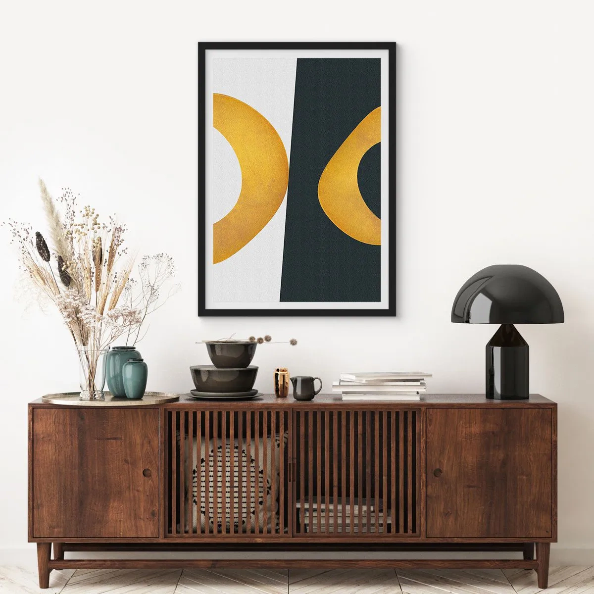 Plagát v čiernom ráme - Po prvé: zlato - 61x91 cm