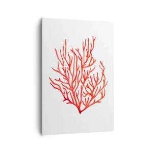 Obraz na plátne - Koralový filigrán - 70x100 cm