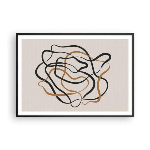 Plagát v čiernom ráme - Všetko sa pokrútilo - 100x70 cm
