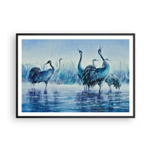 Plagát v čiernom ráme - Ranné stretnutie - 100x70 cm