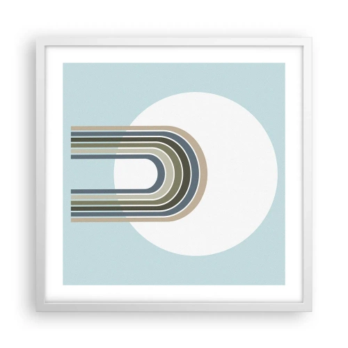 Plagát v bielom ráme - Neodolateľná príťažlivosť - 50x50 cm