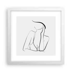 Plagát v bielom ráme - Na vlne snov - 30x30 cm