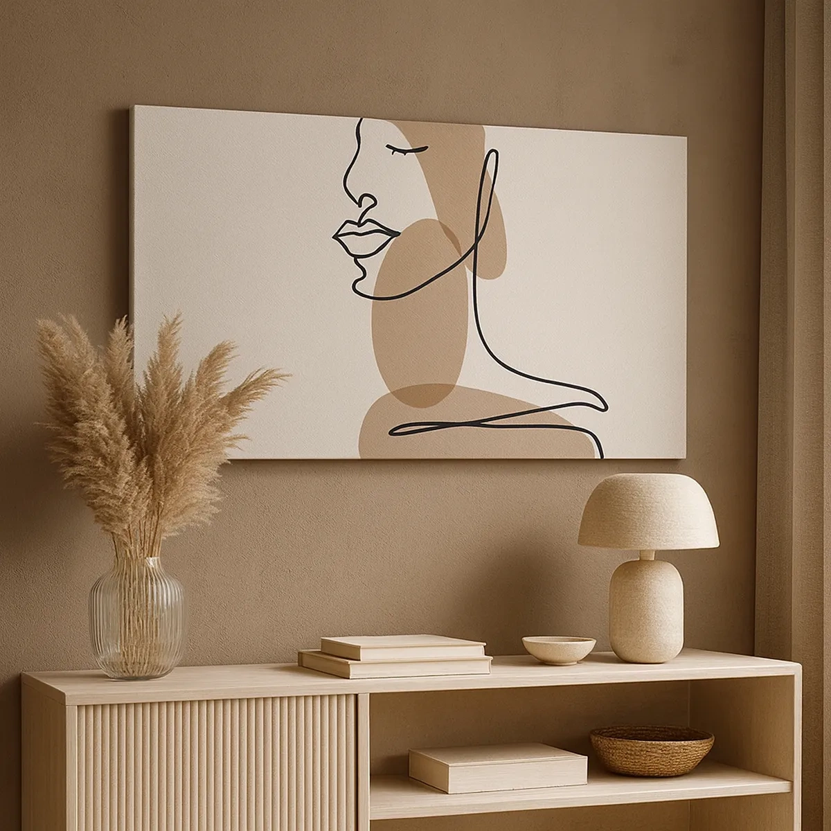 Obraz na plátne - Pri počúvaní samého seba - 30x30 cm