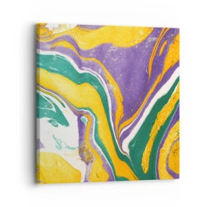 Obraz na plátne - Vlny farieb - 30x30 cm