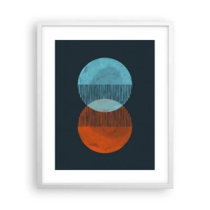 Plagát v bielom ráme - Astronomická fantázia - 40x50 cm