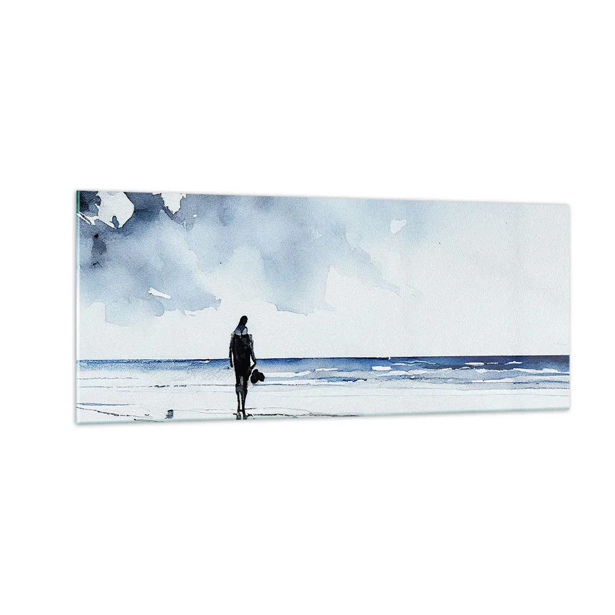 Obraz na skle - Rozhovor s morom - 100x40 cm
