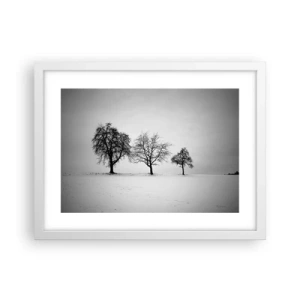 Plagát v bielom ráme - O čom sníva? - 40x30 cm