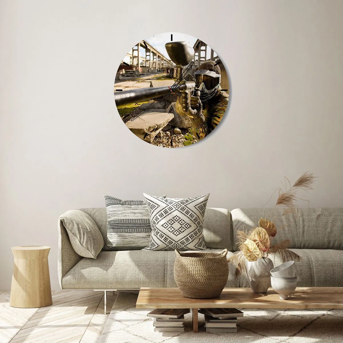 Nástenné hodiny - Aj vy sa môžete stáť hrdinom - 40x40 cm