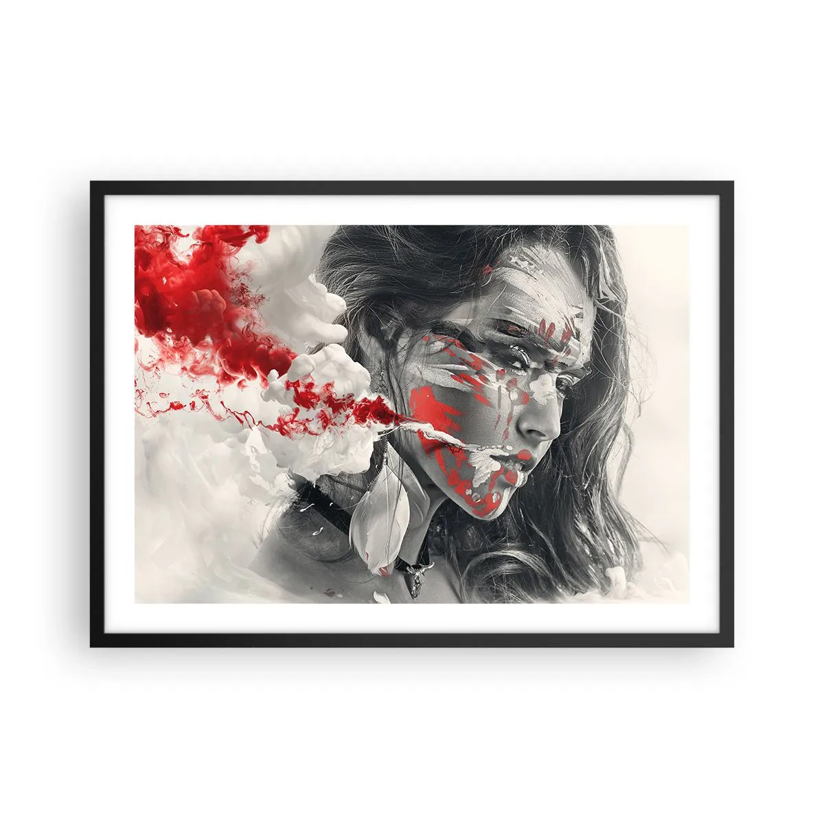 Plagát v čiernom ráme - V škárach absurdity - 70x50 cm